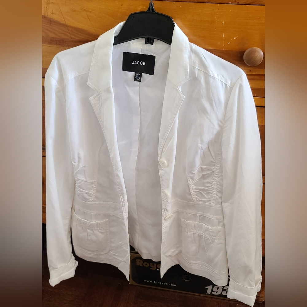 White blazer jacket